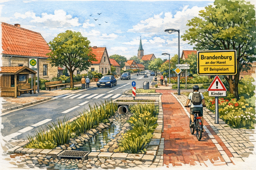 Leitfaden zur Gestaltung von Ortsdurchfahrten in Brandenburg